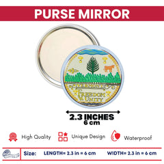 Purse Mirror - State Seal Vermont - USA
