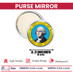 Purse Mirror - State Seal Washington - USA