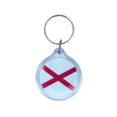 Round Acrylic Keychain - State Flag Alabama - USA