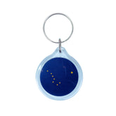Round Acrylic Keychain - State Flag Alaska - USA