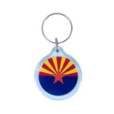 Round Acrylic Keychain - State Flag Arizona - USA