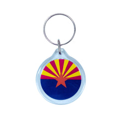 Round Acrylic Keychain - State Flag Arizona - USA