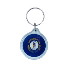 Round Acrylic Keychain - State Flag Kentucky - USA