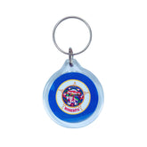 Round Acrylic Keychain - State Flag Minnesota - USA