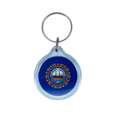 Round Acrylic Keychain - State Flag New Hampshire - USA