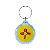 Round Acrylic Keychain - State Flag New Mexico - USA