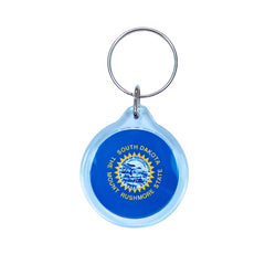 Round Acrylic Keychain - State Flag South Dakota - USA