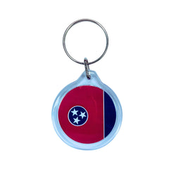 Round Acrylic Keychain - State Flag Tennessee - USA