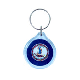 Round Acrylic Keychain - State Flag Virginia - USA