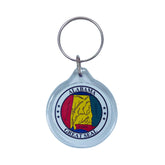 Round Acrylic Keychain - State Seal Alabama - USA