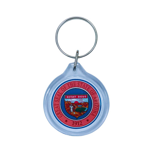 Round Acrylic Keychain - State Seal Arizona - USA