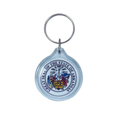 Round Acrylic Keychain - State Seal Arkansas - USA