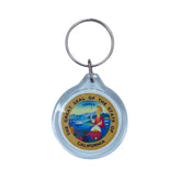 Round Acrylic Keychain - State Seal California - USA