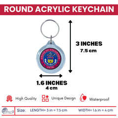 Round Acrylic Keychain - State Seal Colorado - USA