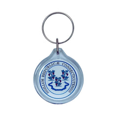 Round Acrylic Keychain - State Seal Connecticut - USA