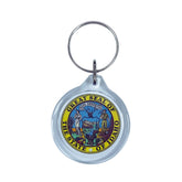 Round Acrylic Keychain - State Seal Idaho - USA