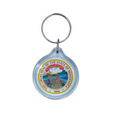 Round Acrylic Keychain - State Seal Minnesota - USA