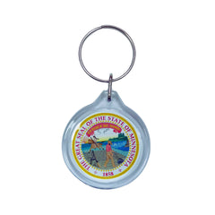 Round Acrylic Keychain - State Seal Minnesota - USA