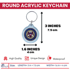 Round Acrylic Keychain - State Seal Mississippi - USA