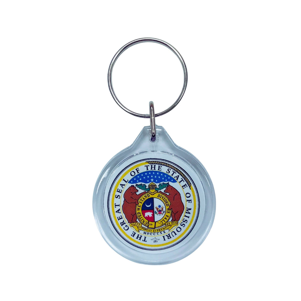 Round Acrylic Keychain - State Seal Missouri - USA