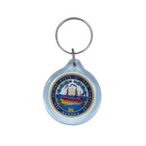 Round Acrylic Keychain - State Seal New Hampshire - USA