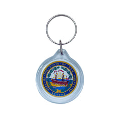 Round Acrylic Keychain - State Seal New Hampshire - USA