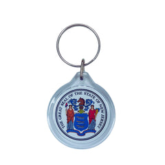Round Acrylic Keychain - State Seal New Jersey - USA