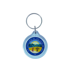 Round Acrylic Keychain - State Seal Ohio - USA