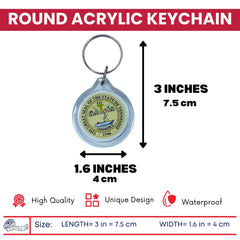 Round Acrylic Keychain - State Seal Tennessee - USA