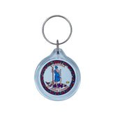Round Acrylic Keychain - State Seal Virginia - USA