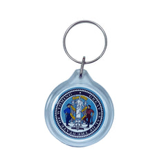 Round Acrylic Keychain - State Seal Wyoming - USA