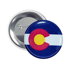 Round Button - State Flag Colorado - USA