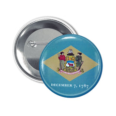Round Button - State Flag Delaware - USA