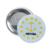 Round Button - State Flag Rhode Island - USA