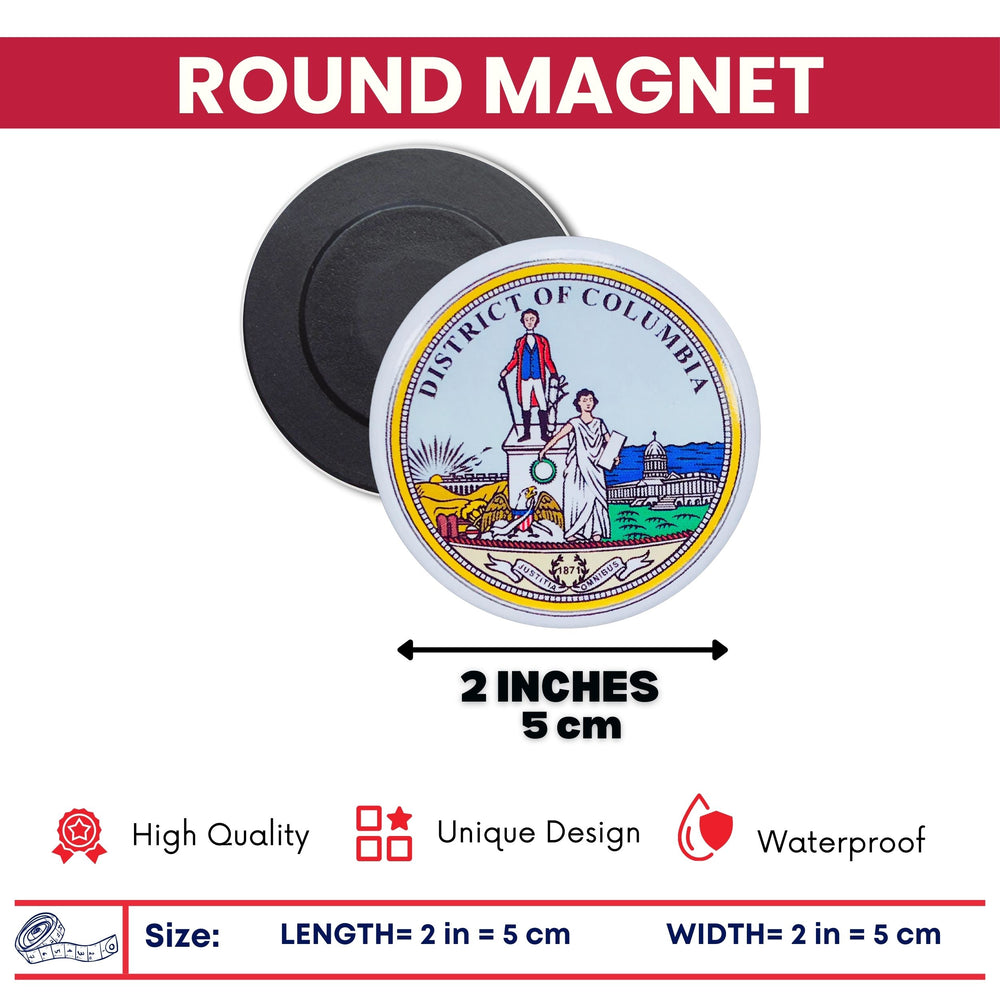 Round Magnet - Seal District of Columbia - USA