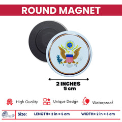 Round Magnet - Seal United States - USA