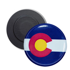 Round Magnet - State Flag Colorado - USA