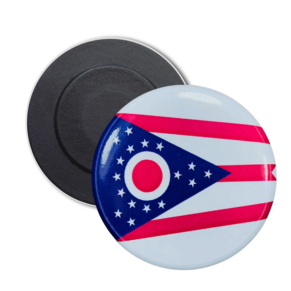 Round Magnet - State Flag Ohio - USA