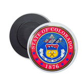 Round Magnet - State Seal Colorado - USA