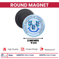 Round Magnet - State Seal Connecticut - USA