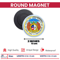 Round Magnet - State Seal Missouri - USA