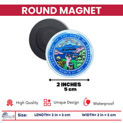 Round Magnet - State Seal Nebraska - USA