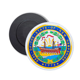 Round Magnet - State Seal New Hampshire - USA
