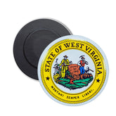 Round Magnet - State Seal West Virginia - USA