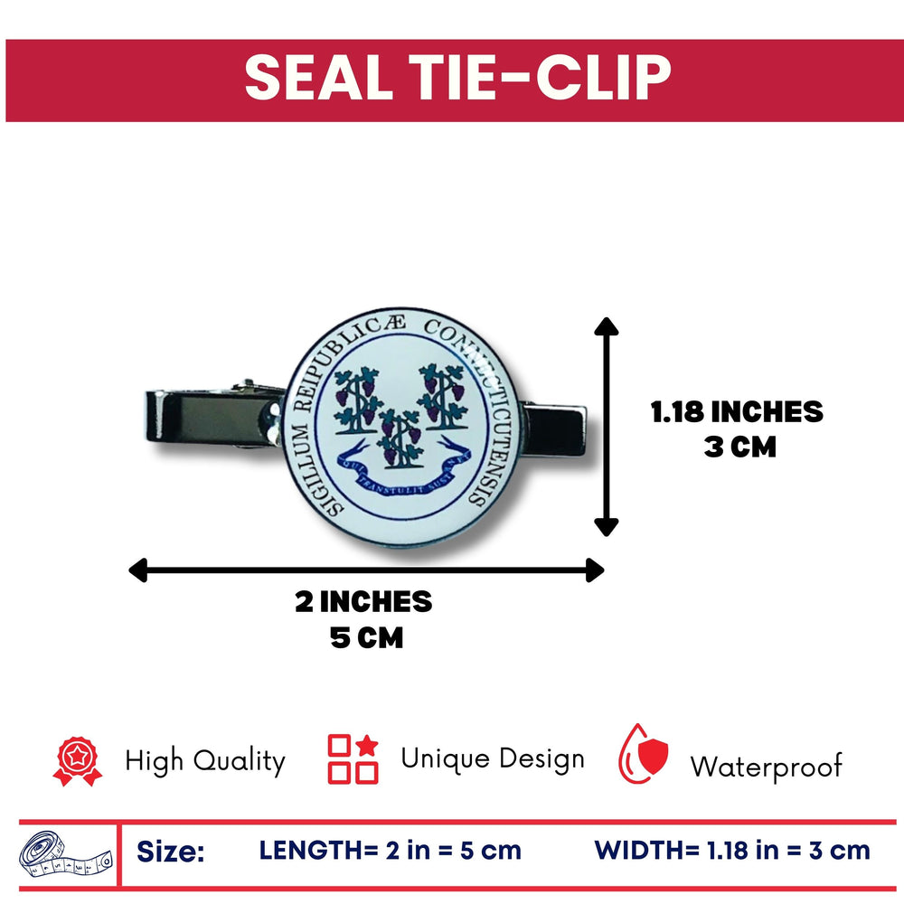 Tie Clip- State Seal Connecticut - USA