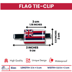 Tie Clip - State Flag Hawai - Usa