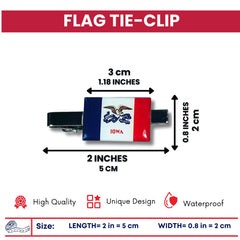 Tie Clip - State Flag Iowa - Usa