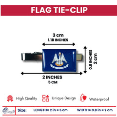 Tie Clip - State Flag Louisiana - Usa