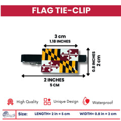 Tie Clip - State Flag Maryland - Usa