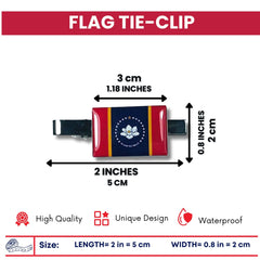 Tie Clip - State Flag Mississippi - Usa